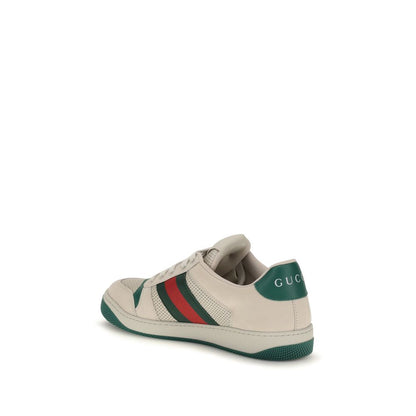 Gucci Beige Fabric Low Top Sneakers