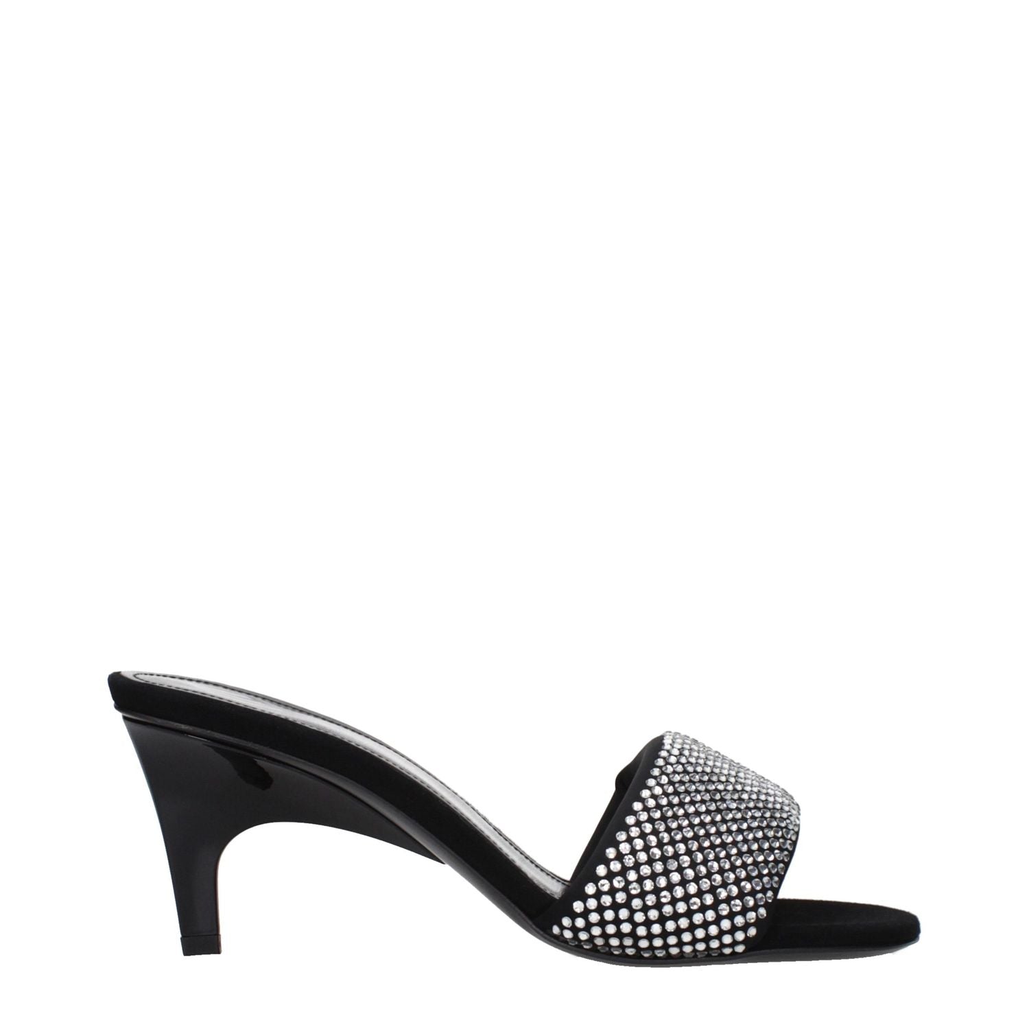 Prada Black Fabric Stiletto Heel Sandals