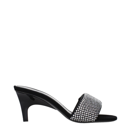 Prada Black Fabric Stiletto Heel Sandals