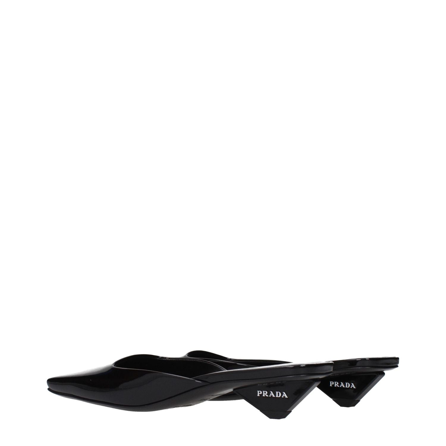 Prada Black Leather Flat Sandals