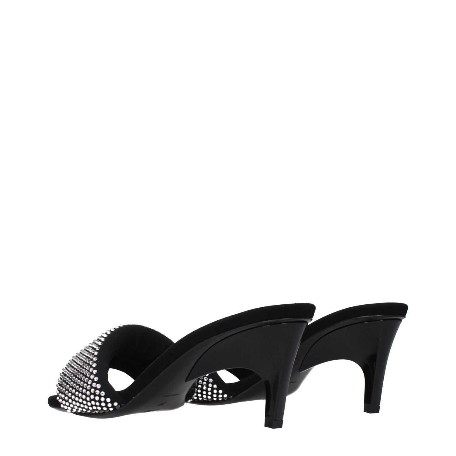 Prada Black Fabric Stiletto Heel Sandals