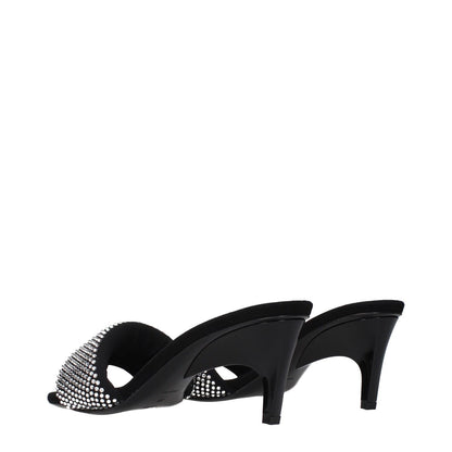 Prada Black Fabric Stiletto Heel Sandals