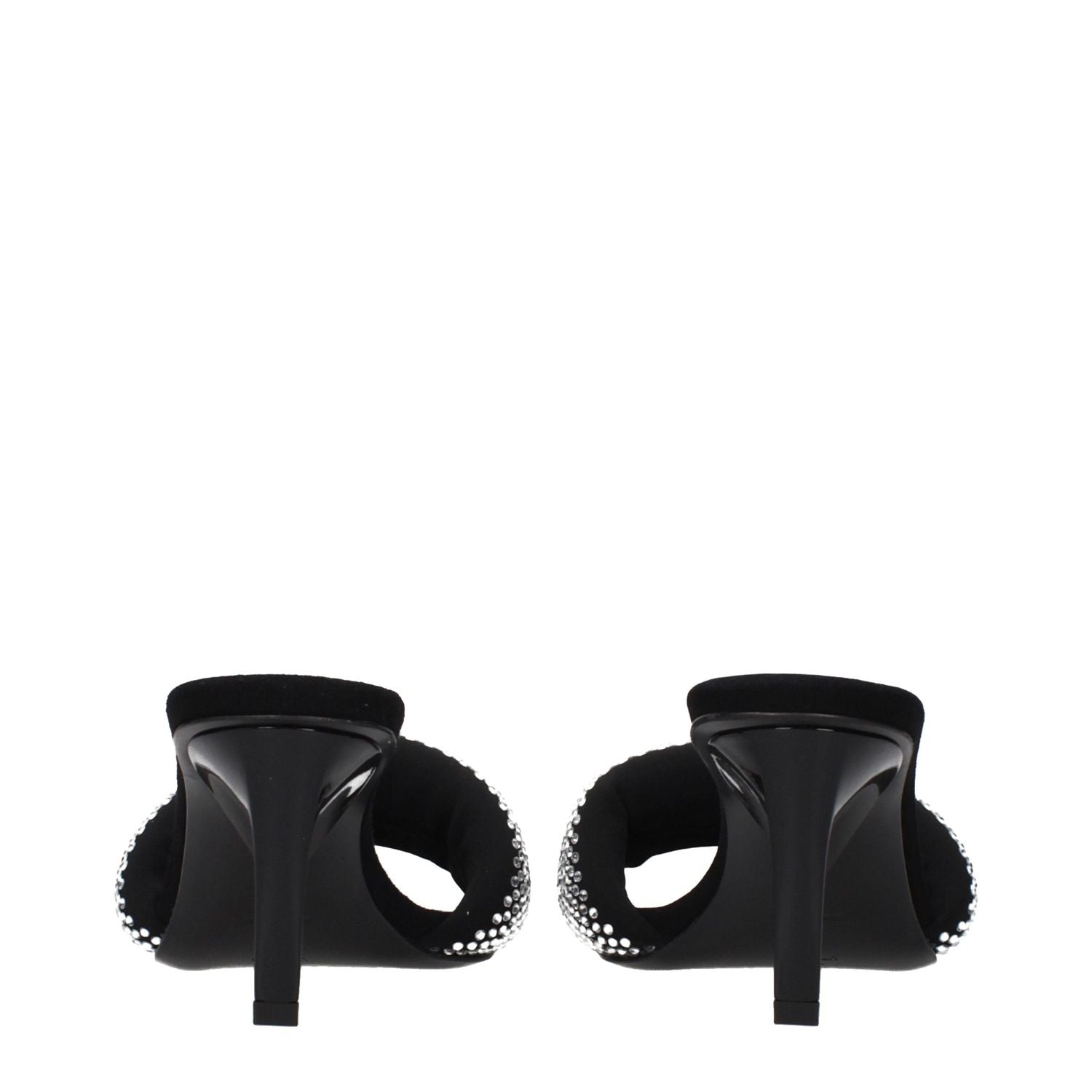 Prada Black Fabric Stiletto Heel Sandals