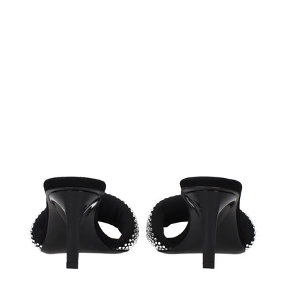 Prada Black Fabric Stiletto Heel Sandals