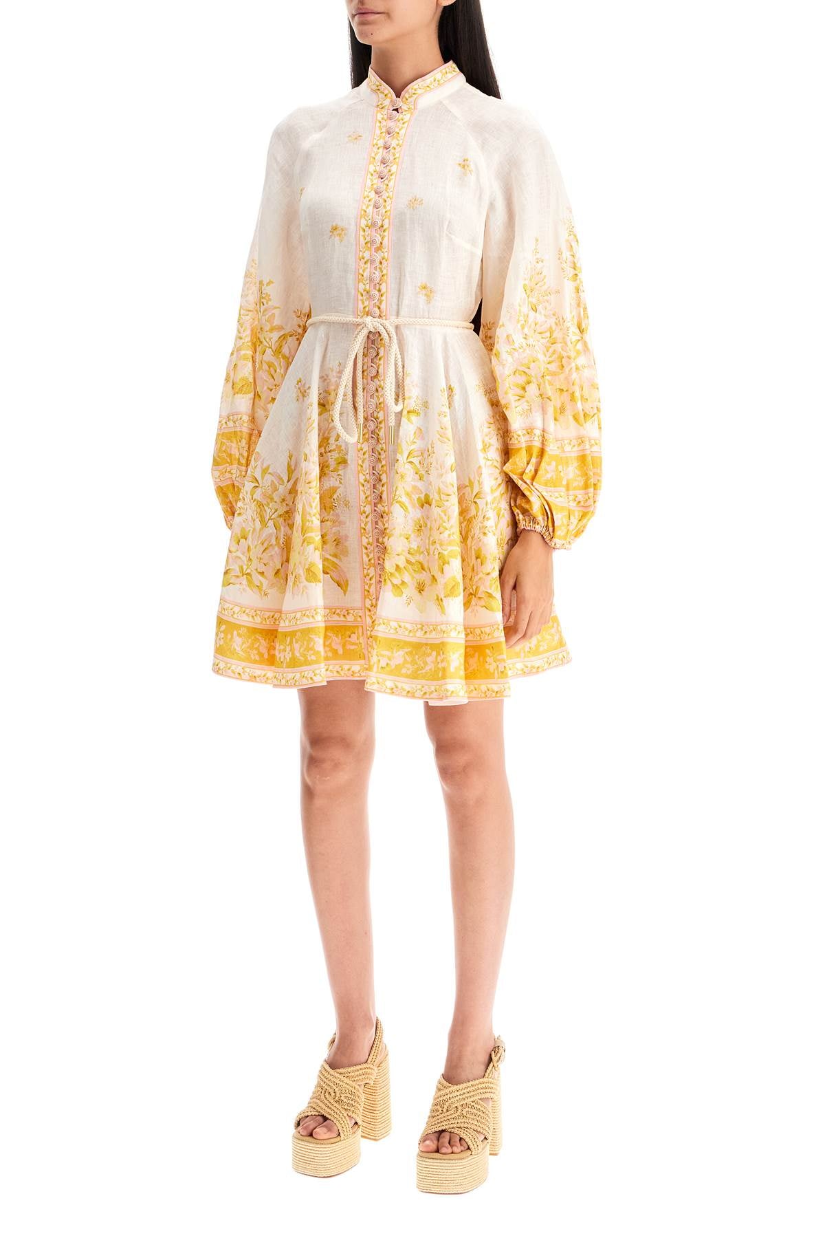 Zimmermann floral linen mini dress with Dresses Zimmermann