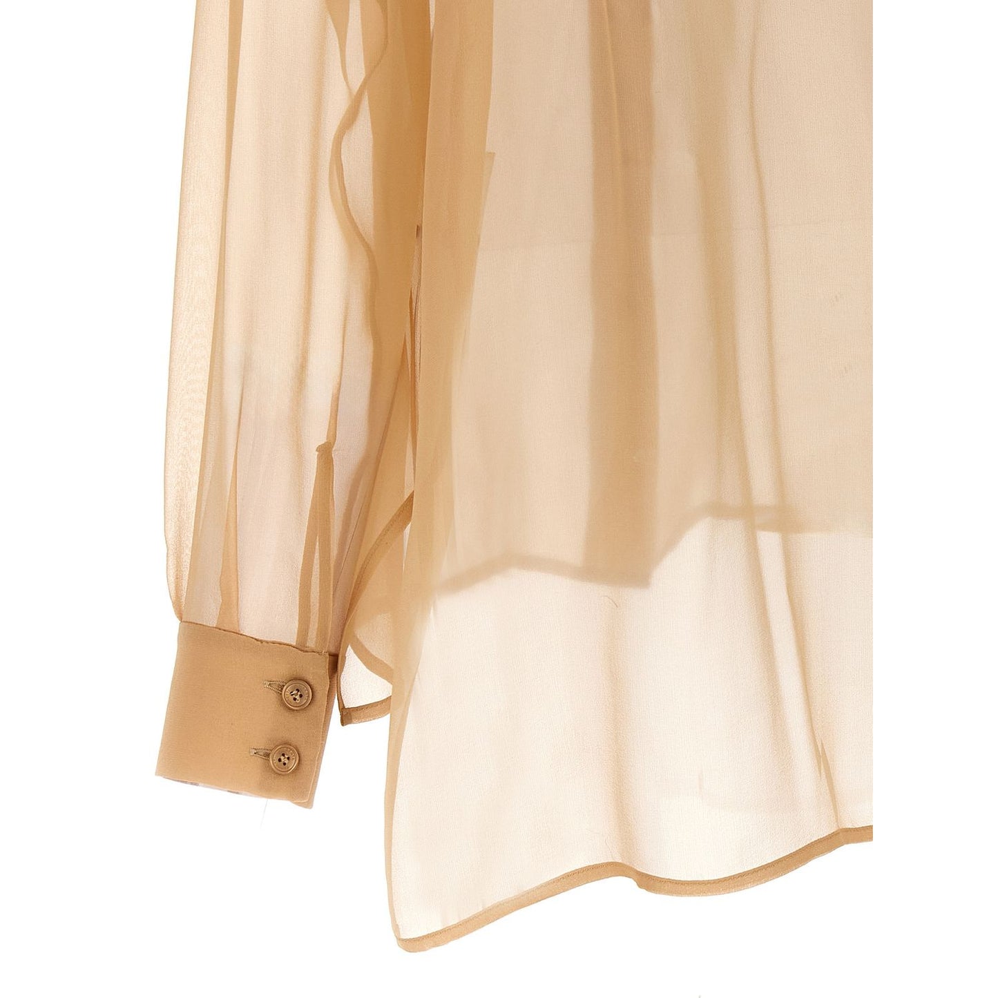Alberta Ferretti Beige Silk Blouse