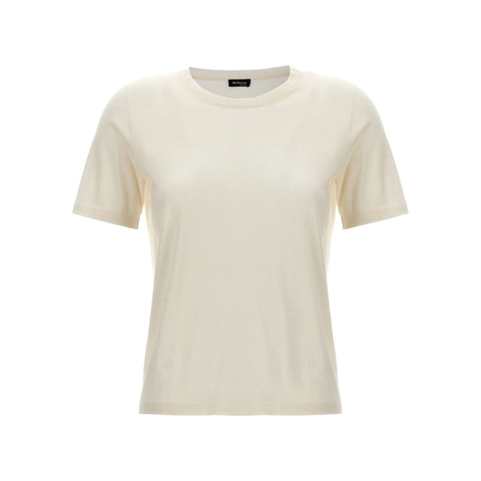 Kiton White Cashmere T-Shirt