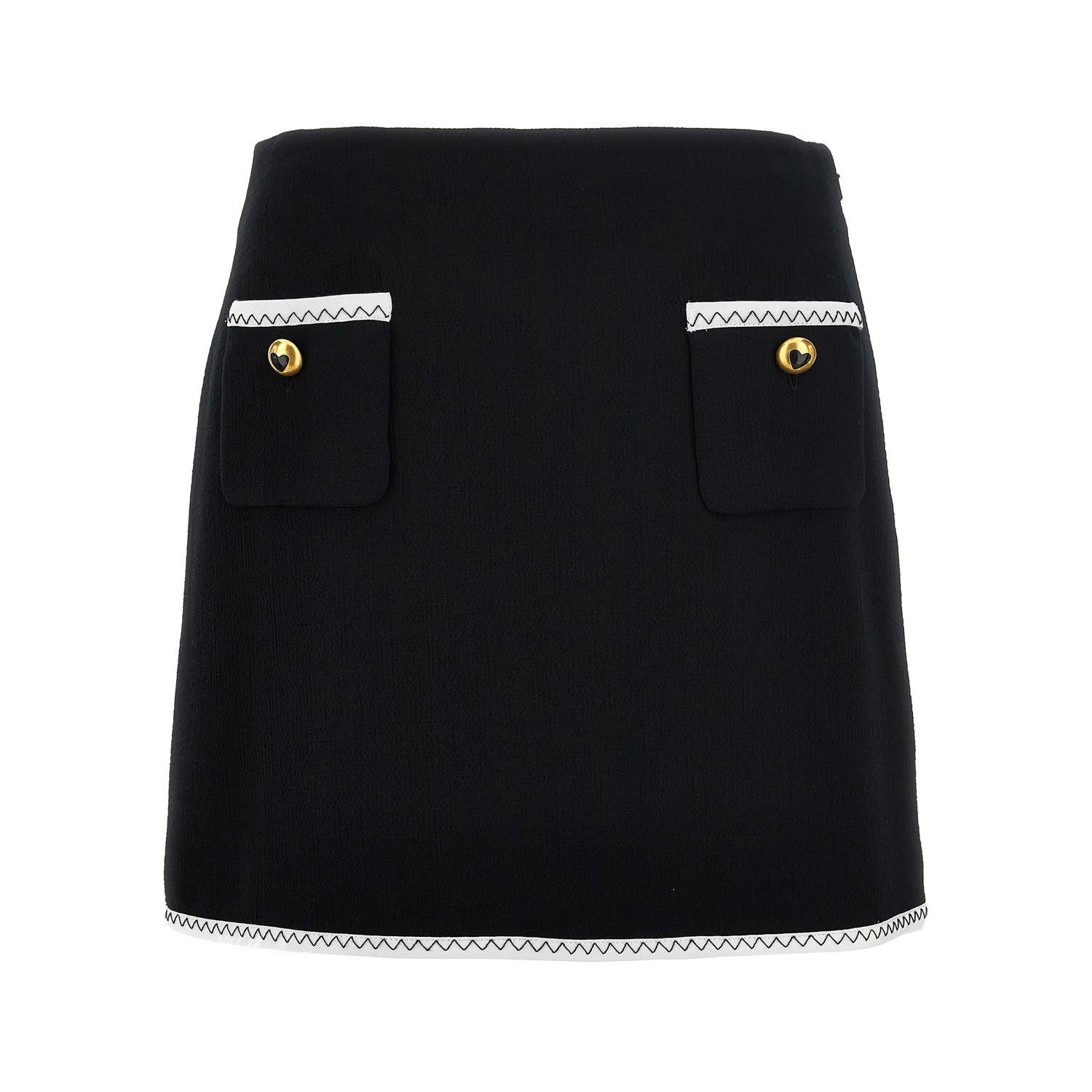Moschino Bicolor Viscose Long Skirt