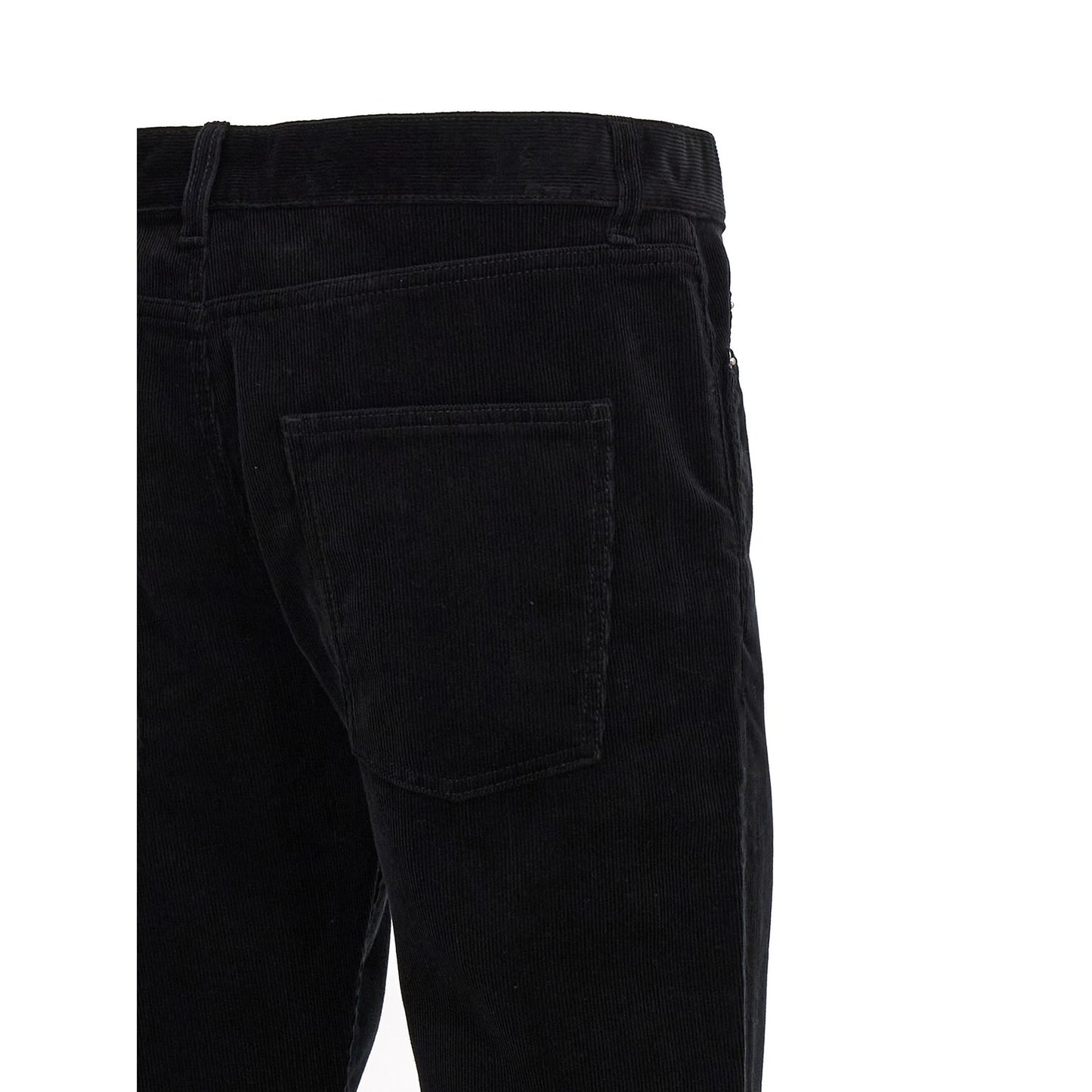 Saint Laurent Black Cotton Casual Pants