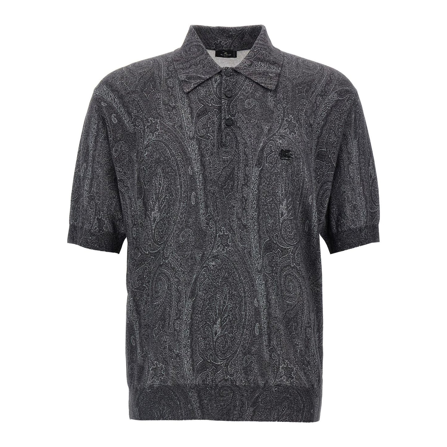 Etro Multicolor Silk Polo Shirt