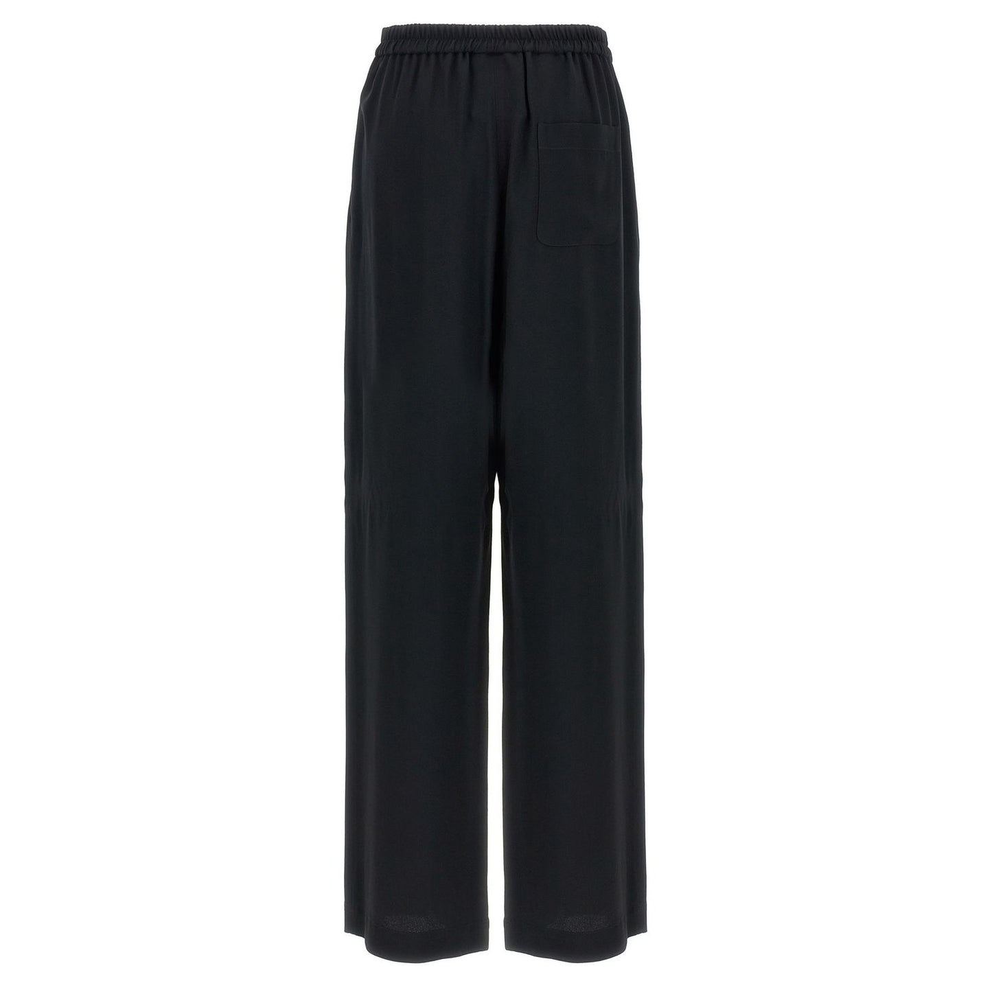 Moschino Black Acetate Casual Pants