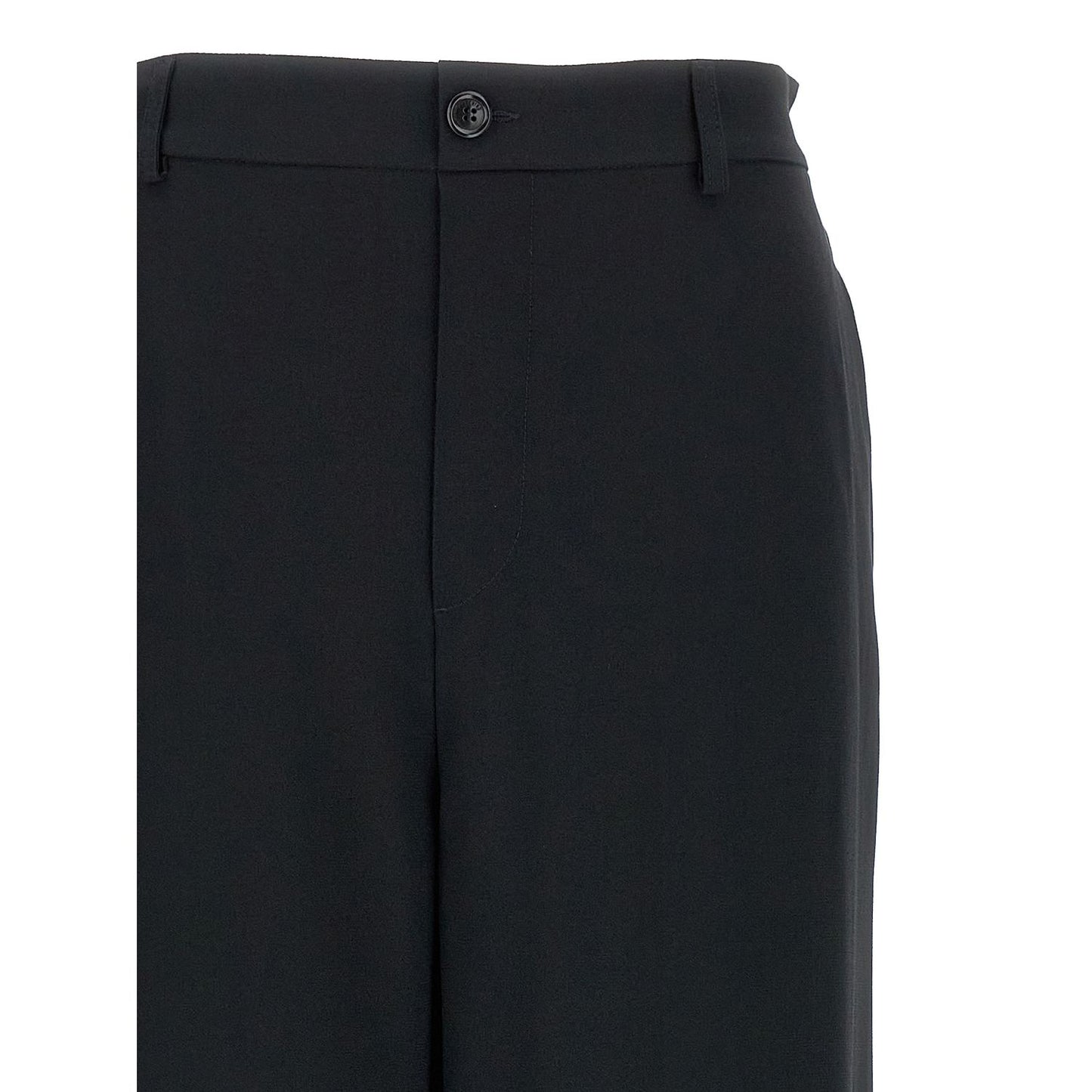 Moschino Black Acetate Casual Pants