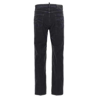 Dsquared² Blue Cotton Casual Pants