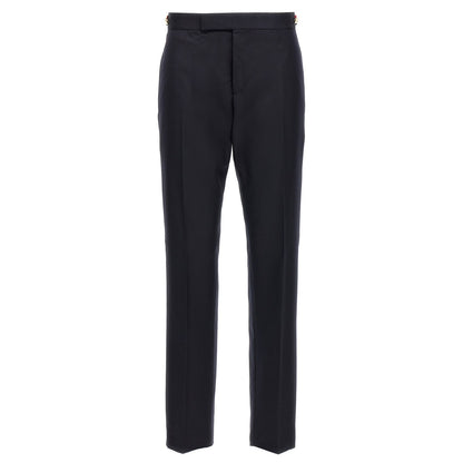 Thom Browne Blue Wool Casual Pants