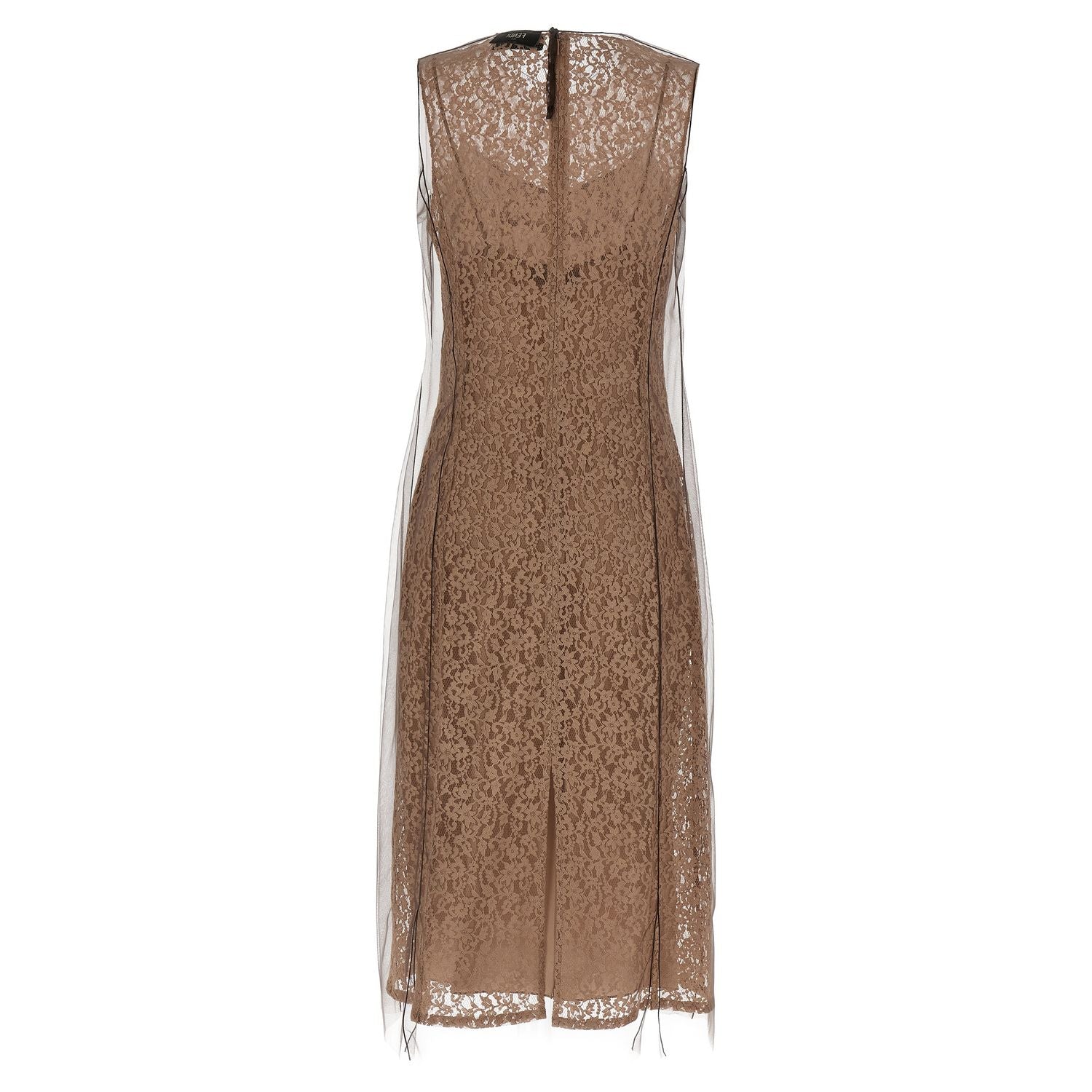 Fendi Beige Cotton Midi Dress