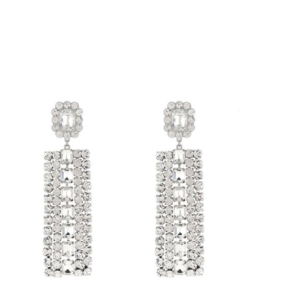 Self-Portrait Silver Cotton Earrings