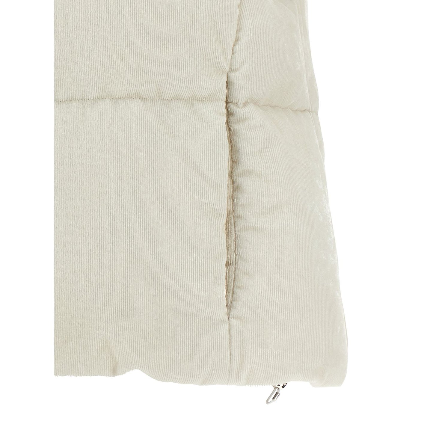 Herno White Viscose Sleeveless Jacket