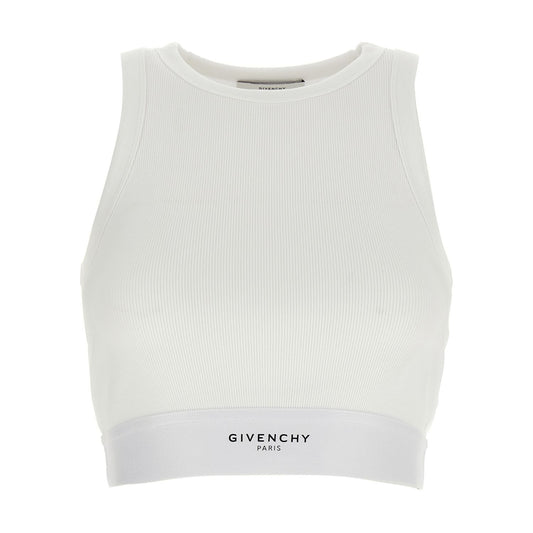 Givenchy White Cotton Tank Tops