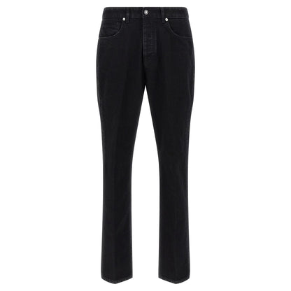 Givenchy Black Cotton Straight-Leg Jeans