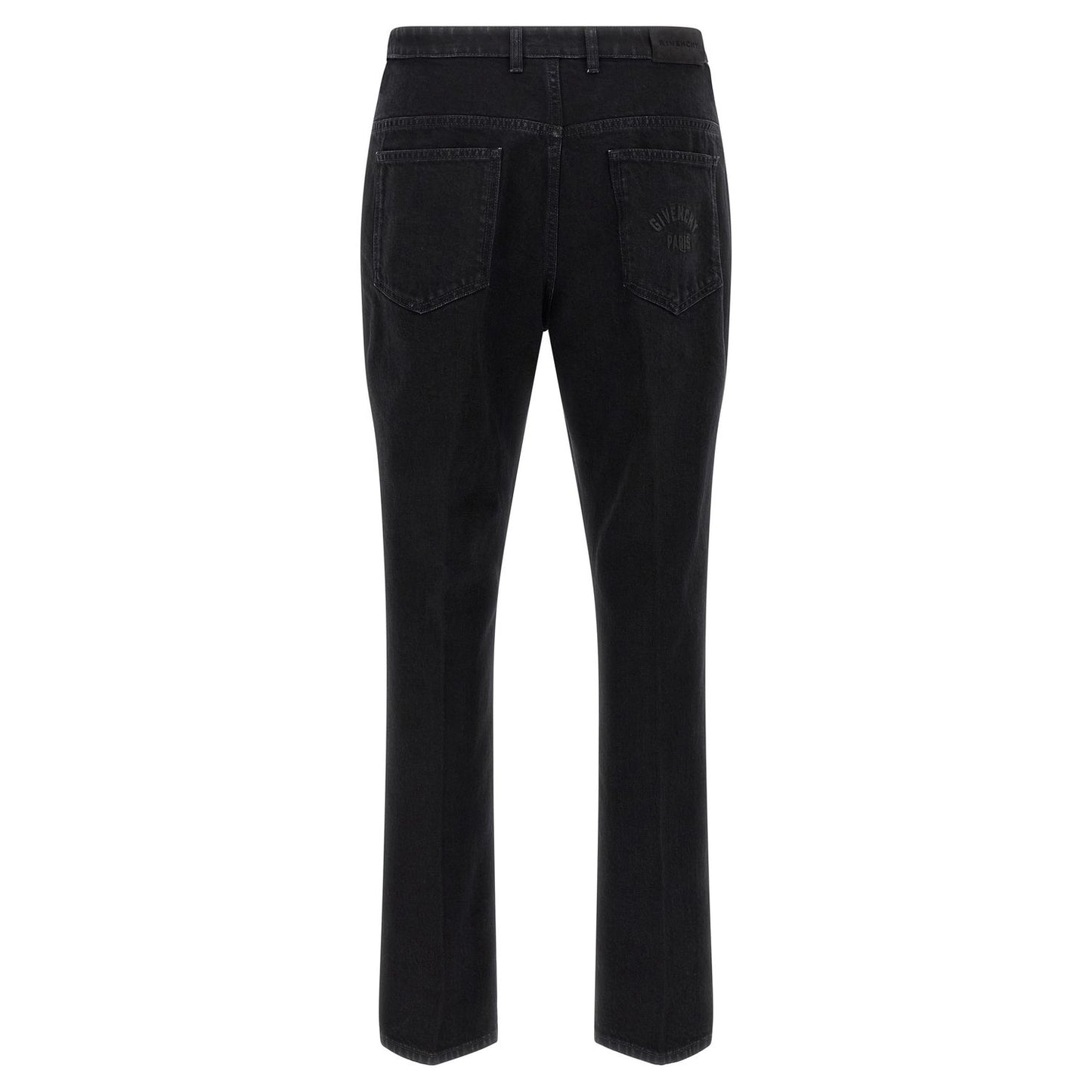 Givenchy Black Cotton Straight-Leg Jeans