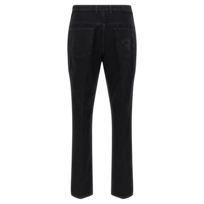 Givenchy Black Cotton Straight-Leg Jeans