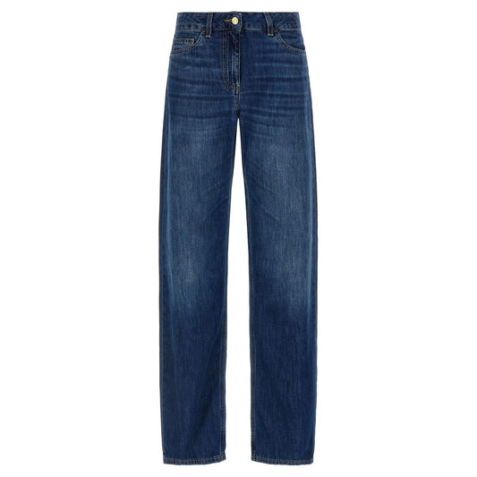 Elisabetta Franchi Blue Cotton Jeans Denim