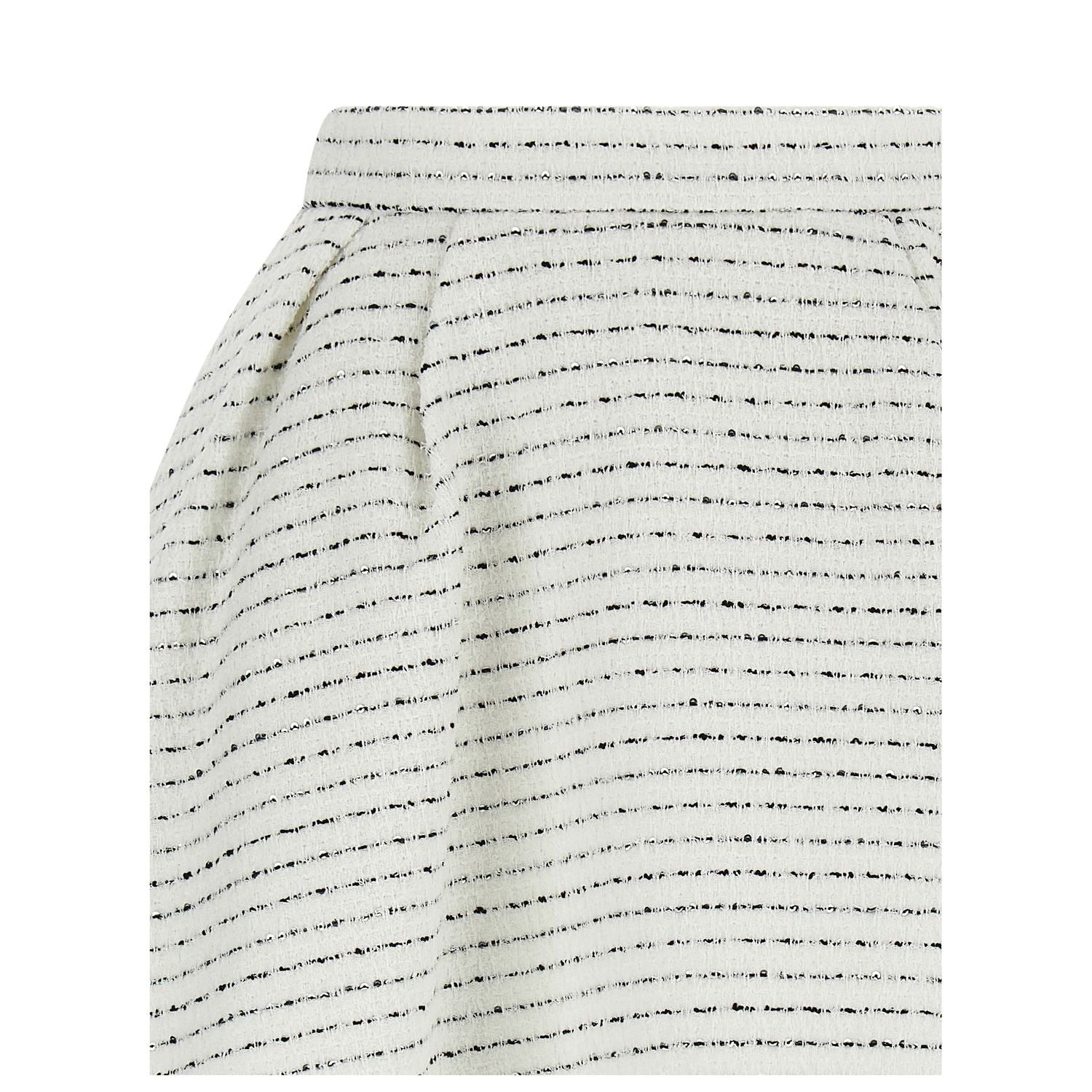 Alessandra Rich White Polyamide Long Skirt