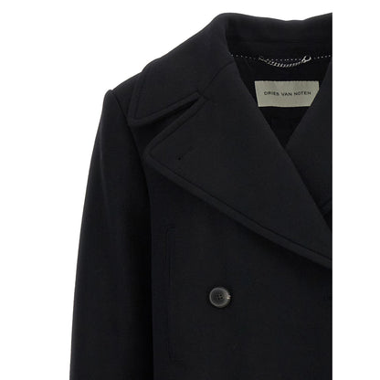 Dries Van Noten Black Wool Coat