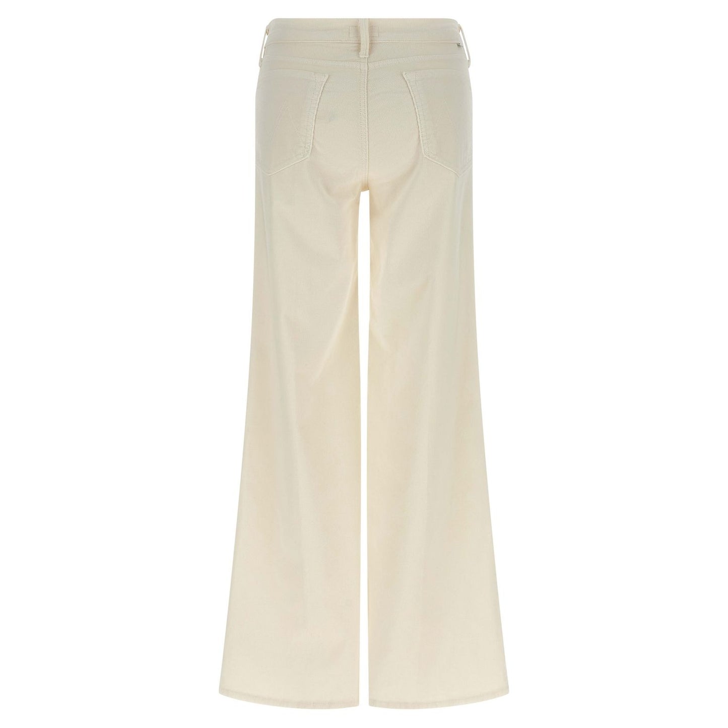 Mother Denim White Cotton Flared Pants