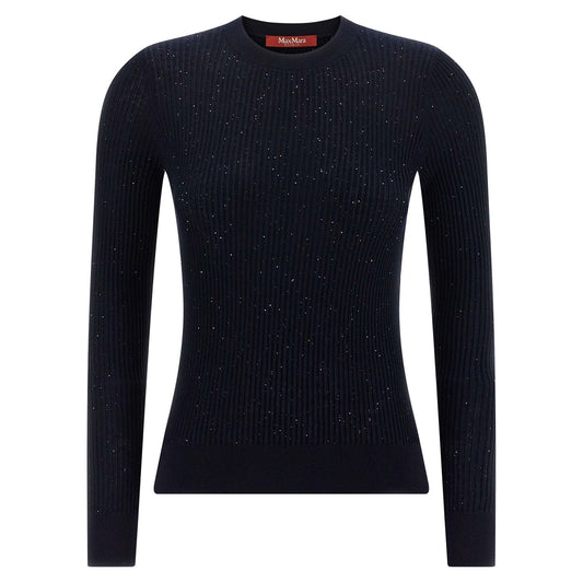 Max Mara Blue Silk Cardigan