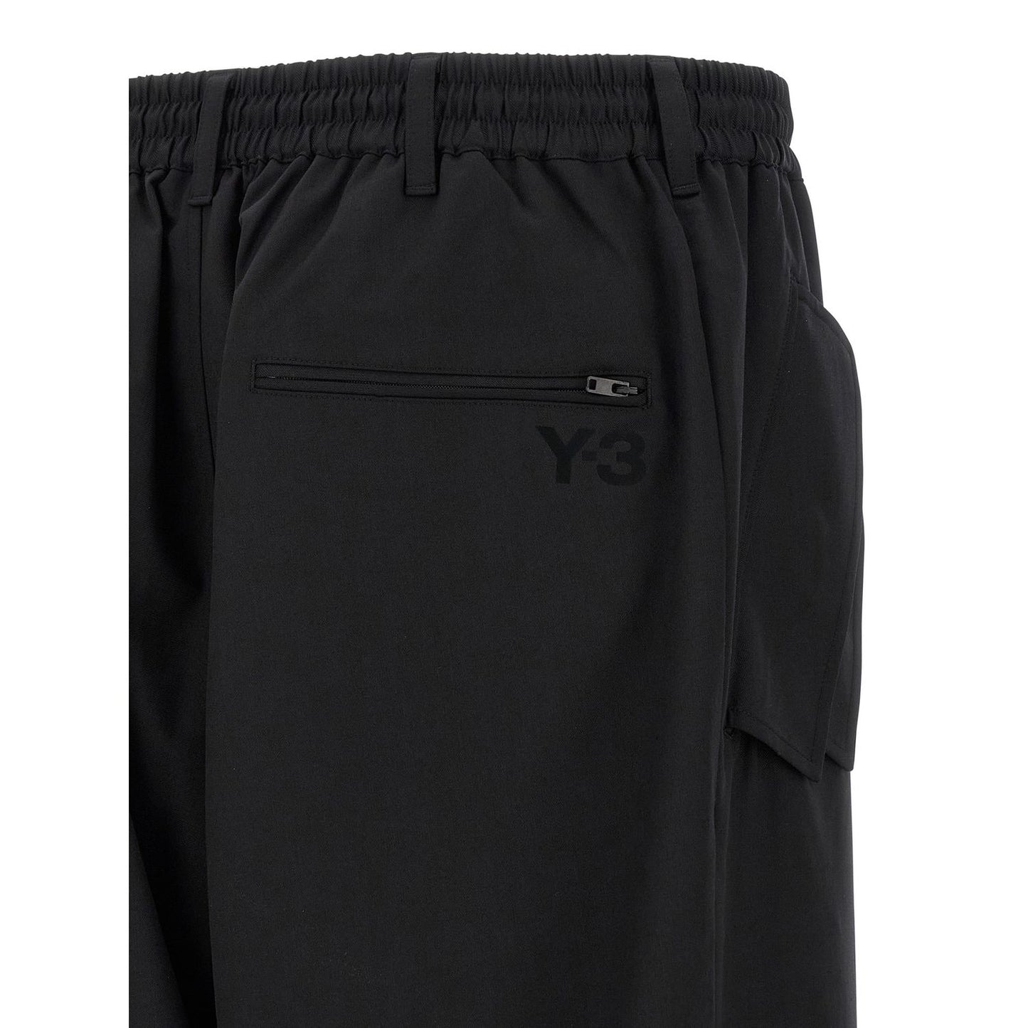 Y-3 Black Polyester Casual Pants