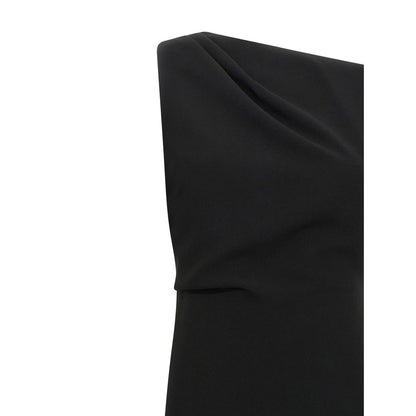 Max Mara Black Triacetate Long Dress