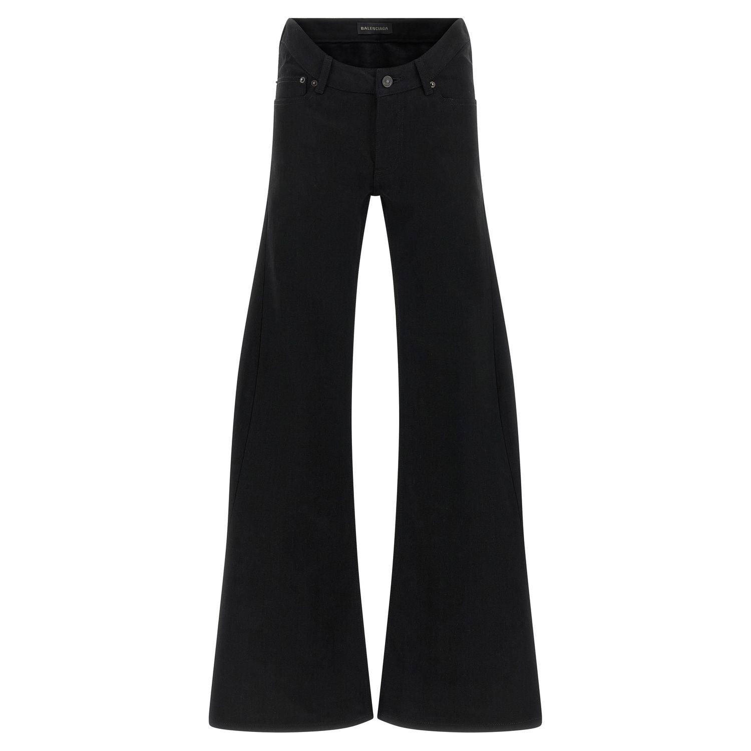 Balenciaga Black Cotton Flared Jeans