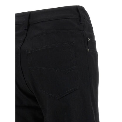 Balenciaga Black Cotton Flared Jeans