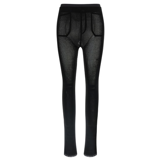 Issey Miyake Black Nylon Leggings
