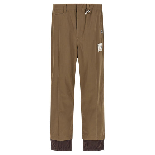Maison Mihara Yasuhiro Bicolor Polyester Casual Pants