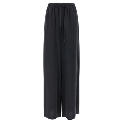 Max Mara Blue Silk Casual Pants