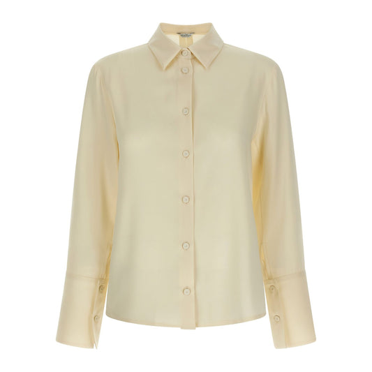 Max Mara White Silk Blouse