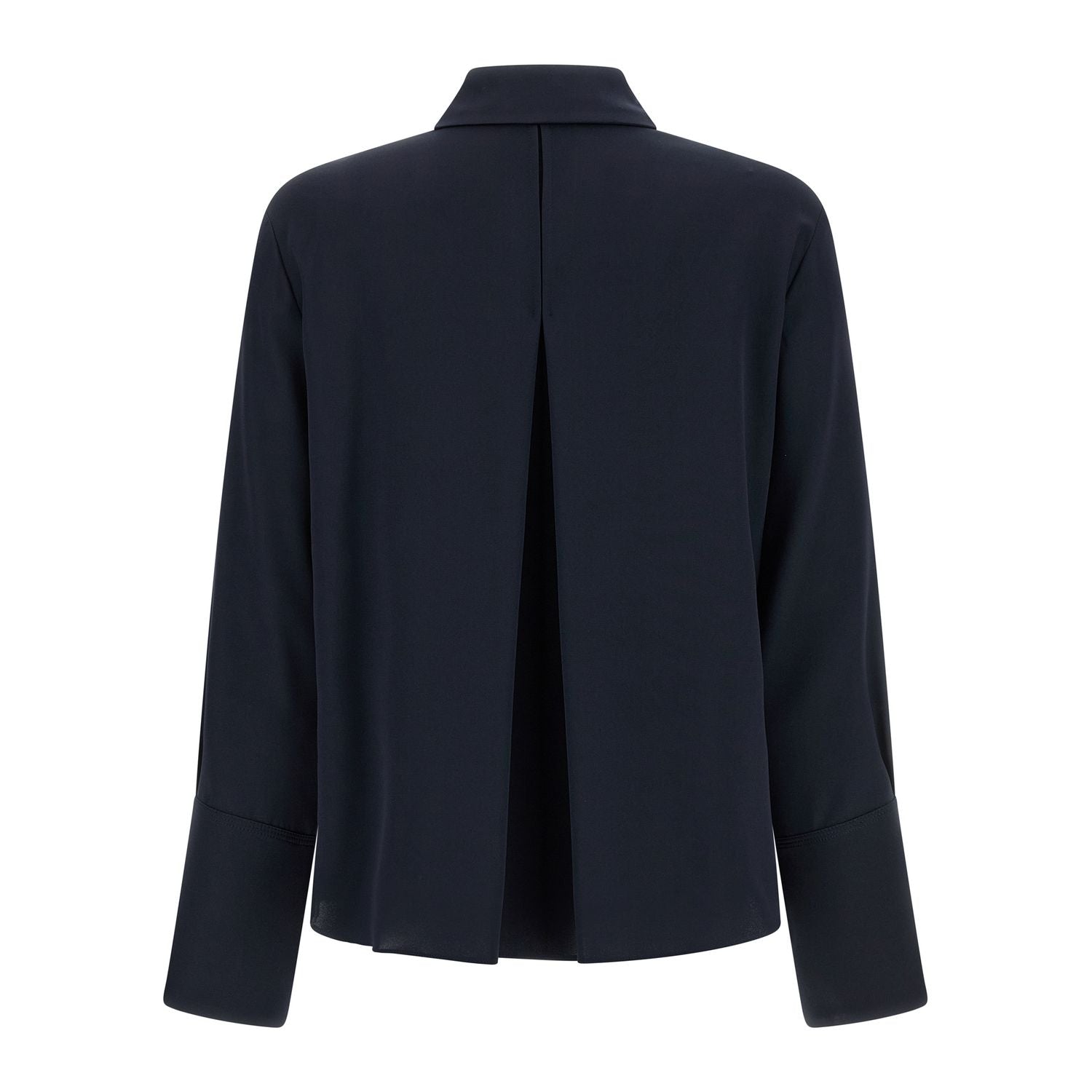Max Mara Blue Silk Blouse