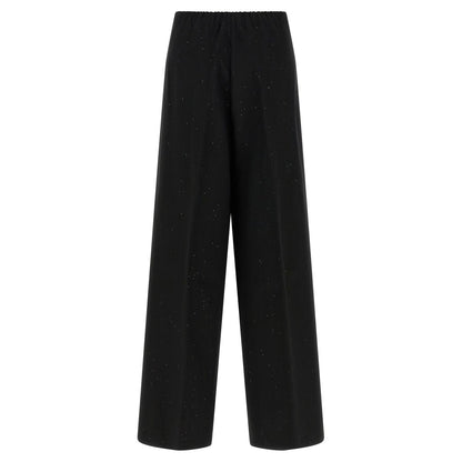 Herno Black Viscose Pants