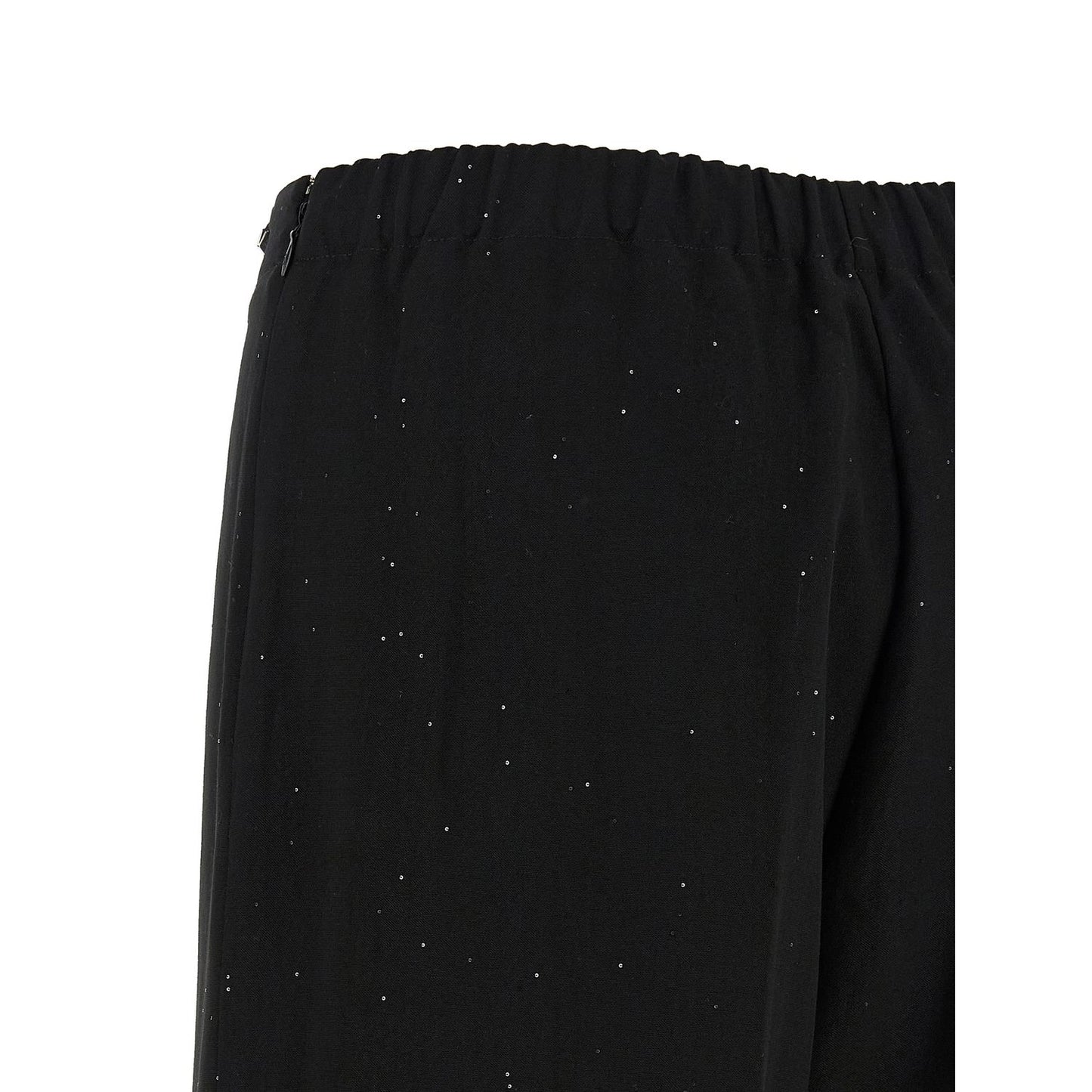 Herno Black Viscose Pants