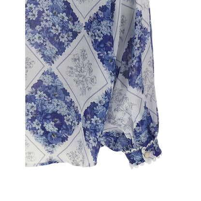 Twinset Blue Stingray Leather / Ray Skin Blouse