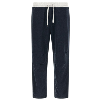 Brunello Cucinelli Blue Cotton Joggers (Workout Pants)