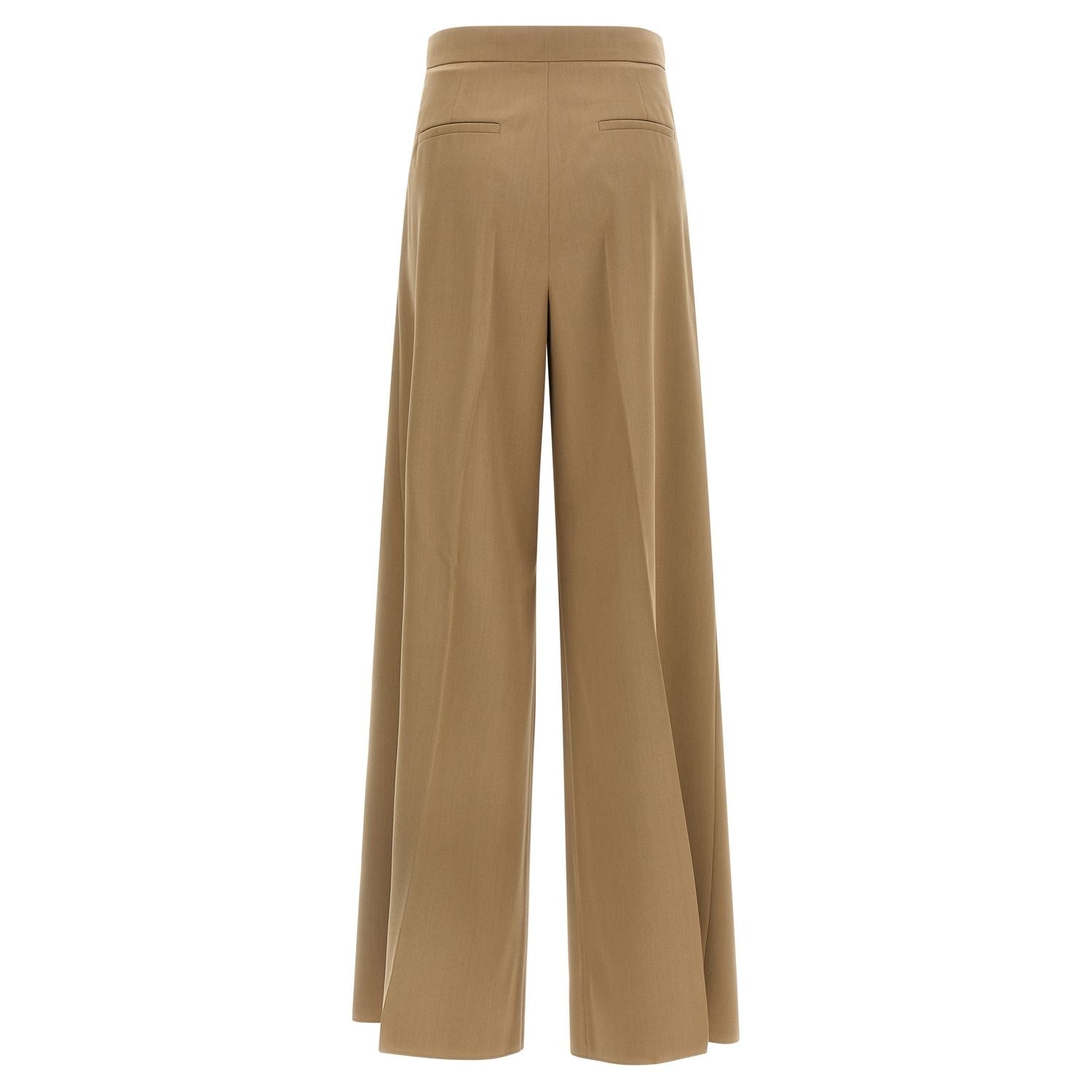 Max Mara Brown Virgin Wool Casual Pants