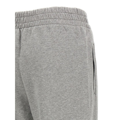 Off-White Gray Cotton Joggers (Workout Pants)