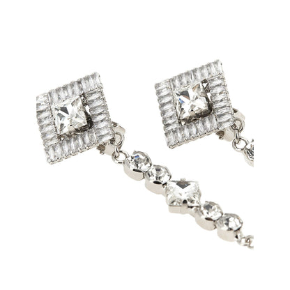 Alessandra Rich Silver Plastic Earrings
