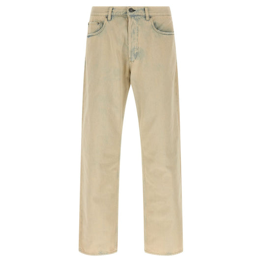 Golden Goose Beige Cotton Jeans Denim