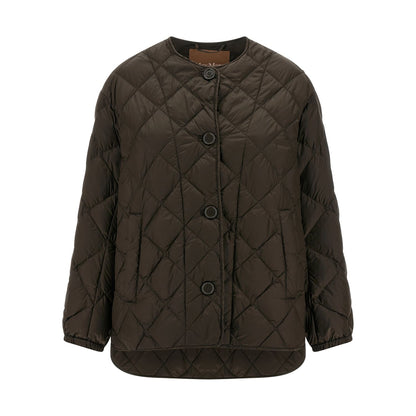 Max Mara Brown Polyamide Full-Length Jacket