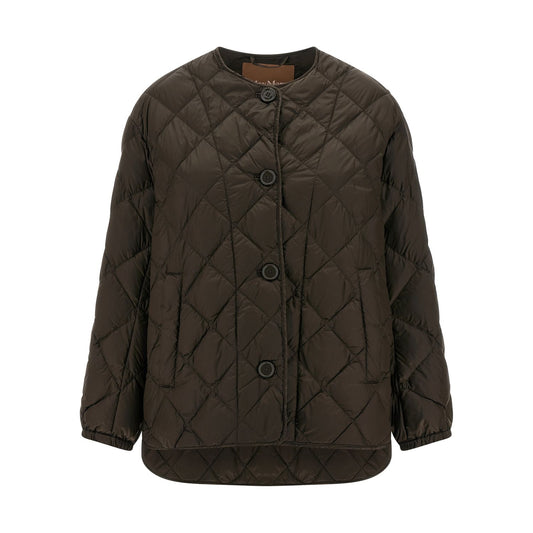 Max Mara Brown Polyamide Full-Length Jacket