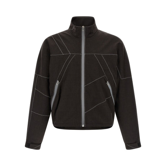 Kiko Kostadinov Brown Virgin Wool Full-Length Jacket